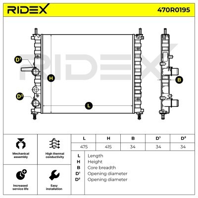 Chłodnica RIDEX 470R0195 470R0195 - foto 5
