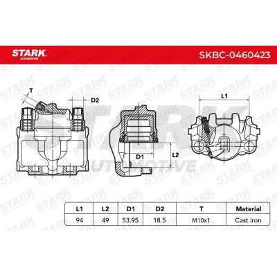 Zacisk Hamulcowy Stark SKBC-0460423 SKBC-0460423 - foto 3