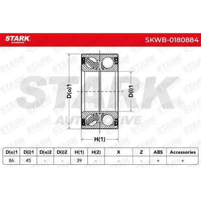 Łożysko Koła Stark SKWB-0180884 SKWB-0180884 - foto 6