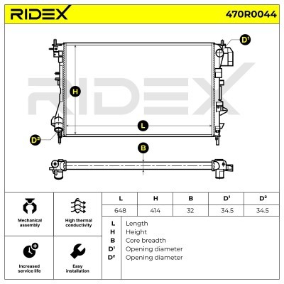 Chłodnica RIDEX 470R0044 470R0044 - foto 4