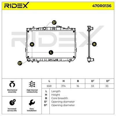 Chłodnica RIDEX 470R0136 470R0136 - foto 8