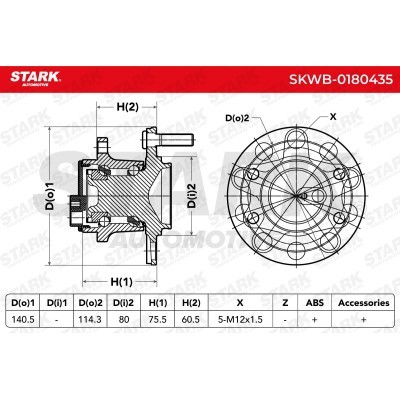 Łożysko Koła Stark SKWB-0180435 SKWB-0180435 - foto 2