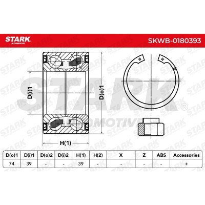 Łożysko Koła Stark SKWB-0180393 SKWB-0180393 - foto 4