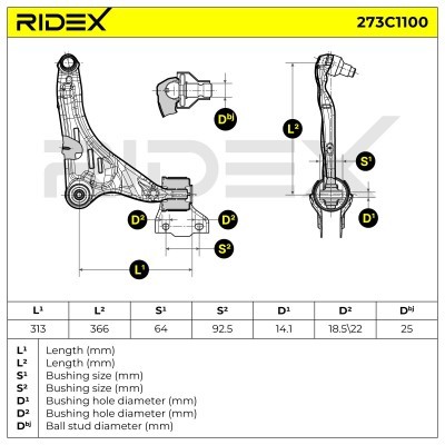 Wahacz RIDEX 273C1100 273C1100 - foto 6