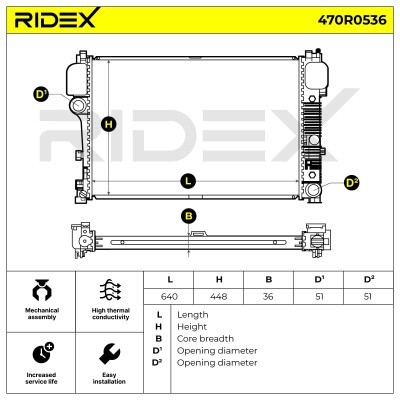 Chłodnica RIDEX 470R0536 470R0536 - foto 5