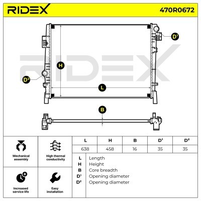 Chłodnica RIDEX 470R0672 470R0672 - foto 6
