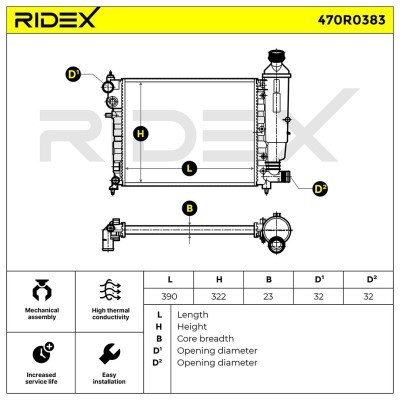 Chłodnica RIDEX 470R0383 470R0383 - foto 8