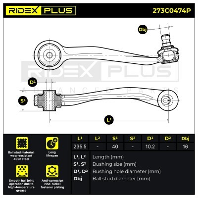 Wahacz RIDEX 273C0474P 273C0474P - foto 8