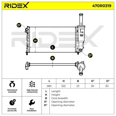 Chłodnica RIDEX 470R0319 470R0319 - foto 4