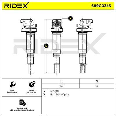 Cewka Zapłonowa RIDEX 689C0343 689C0343 - foto 5