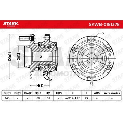Łożysko Koła Stark SKWB-0181378 SKWB-0181378 - foto 3