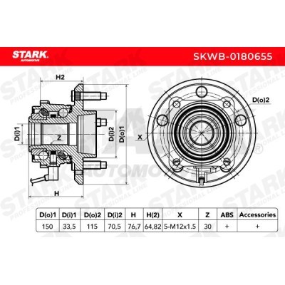 Łożysko Koła Stark SKWB-0180655 SKWB-0180655 - foto 4