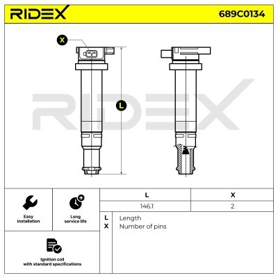 Cewka Zapłonowa RIDEX 689C0134 689C0134 - foto 4