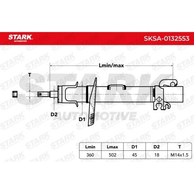 Amortyzator Stark SKSA-0132553 SKSA-0132553 - foto 6