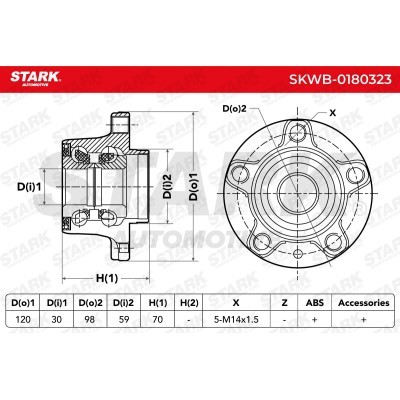 Łożysko Koła Stark SKWB-0180323 SKWB-0180323 - foto 3