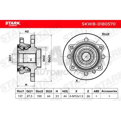 Łożysko Koła Stark SKWB-0180570 SKWB-0180570 - foto 3