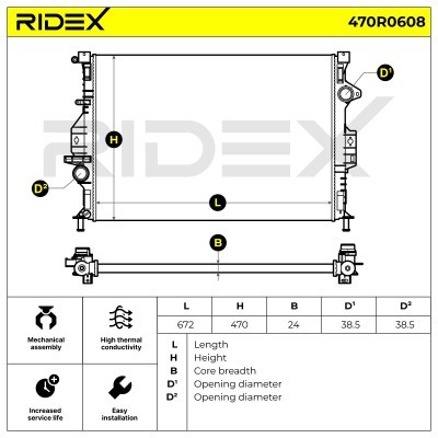 Chłodnica RIDEX 470R0608 470R0608 - foto 5
