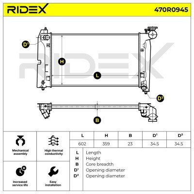 Chłodnica RIDEX 470R0945 470R0945 - foto 16