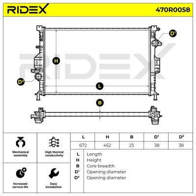 Chłodnica RIDEX 470R0058 470R0058 - foto 5