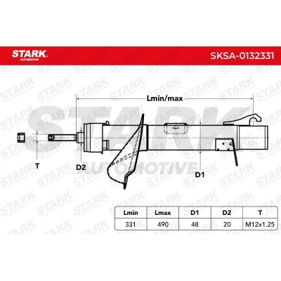 Amortyzator Stark SKSA-0132331 SKSA-0132331 - foto 5