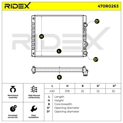 Chłodnica RIDEX 470R0263 470R0263 - foto 5
