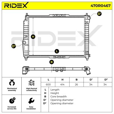 Chłodnica RIDEX 470R0467 470R0467 - foto 4