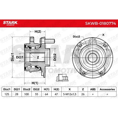 Łożysko Koła Stark SKWB-0180774 SKWB-0180774 - foto 6