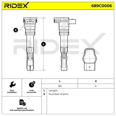 Cewka Zapłonowa RIDEX 689C0006 689C0006 - foto 4