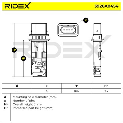 Przepływomierz RIDEX 3926A0454 3926A0454 - foto 5