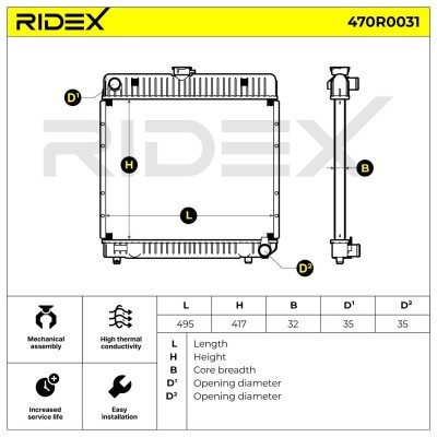 Chłodnica RIDEX 470R0031 470R0031 - foto 9