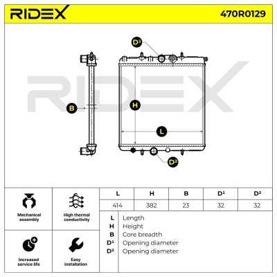 Chłodnica RIDEX 470R0129 470R0129 - foto 5