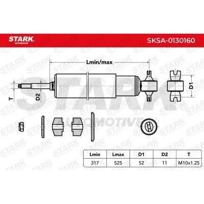 Amortyzator Stark SKSA-0130160 SKSA-0130160 - foto 3