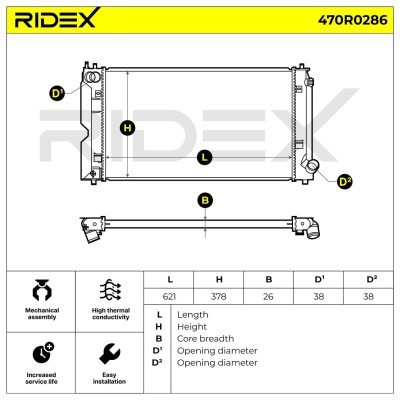 Chłodnica RIDEX 470R0286 470R0286 - foto 5