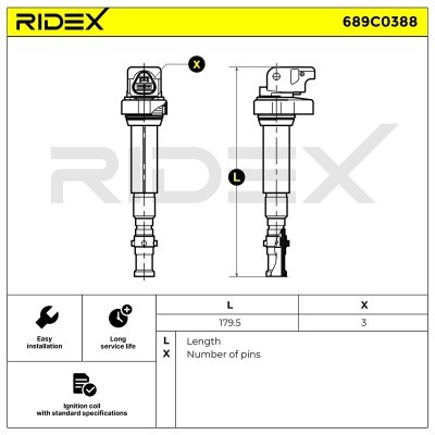 Cewka Zapłonowa RIDEX 689C0388 689C0388 - foto 5