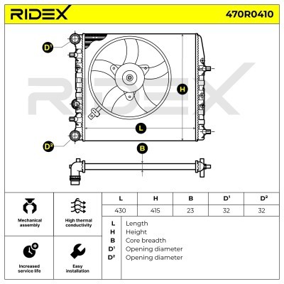 Chłodnica RIDEX 470R0410 470R0410 - foto 5