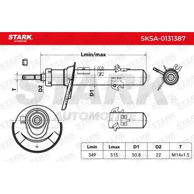 Amortyzator Stark SKSA-0131387 SKSA-0131387 - foto 3