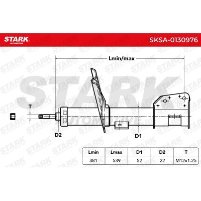 Amortyzator Stark SKSA-0130976 SKSA-0130976 - foto 3