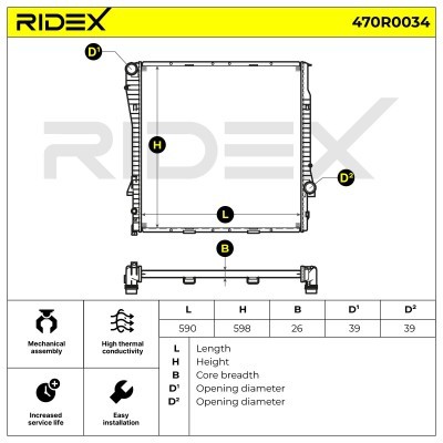 Chłodnica RIDEX 470R0034 470R0034 - foto 9