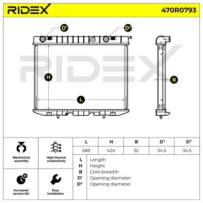 Chłodnica RIDEX 470R0793 470R0793 - foto 8