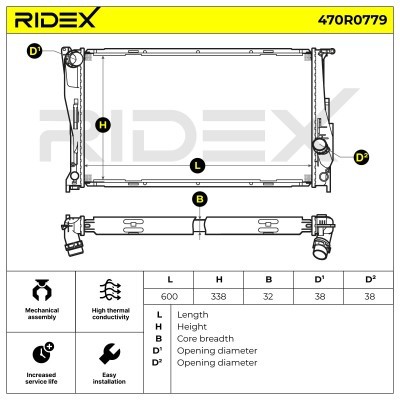 Chłodnica RIDEX 470R0779 470R0779 - foto 6