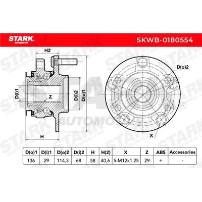 Łożysko Koła Stark SKWB-0180554 SKWB-0180554 - foto 4