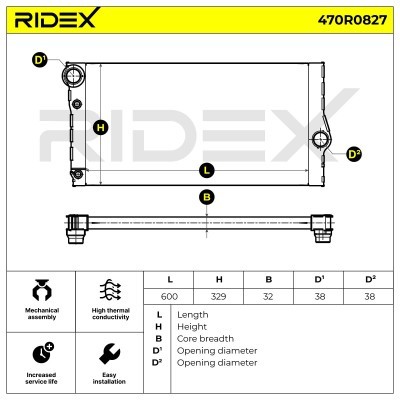 Chłodnica RIDEX 470R0827 470R0827 - foto 6