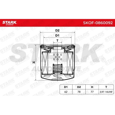 Filtr Oleju Stark SKOF-0860092 SKOF-0860092 - foto 5