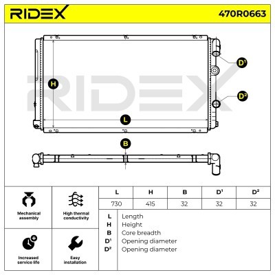Chłodnica RIDEX 470R0663 470R0663 - foto 5