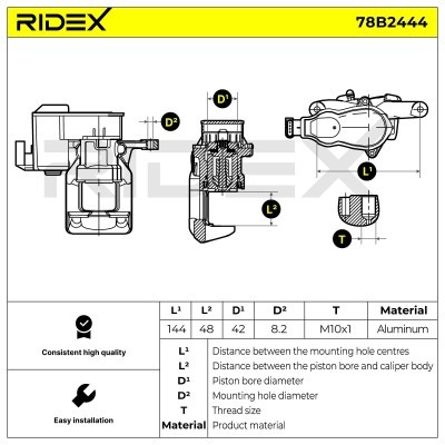 Zacisk Hamulcowy RIDEX 78B2444 78B2444 - foto 6