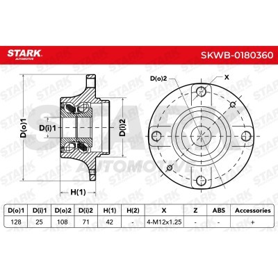 Łożysko Koła Stark SKWB-0180360 SKWB-0180360 - foto 3