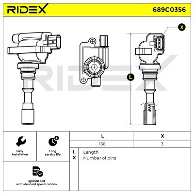 Cewka Zapłonowa RIDEX 689C0356 689C0356 - foto 7