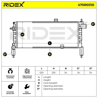 Chłodnica RIDEX 470R0310 470R0310 - foto 5