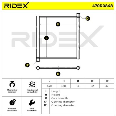 Chłodnica RIDEX 470R0848 470R0848 - foto 5