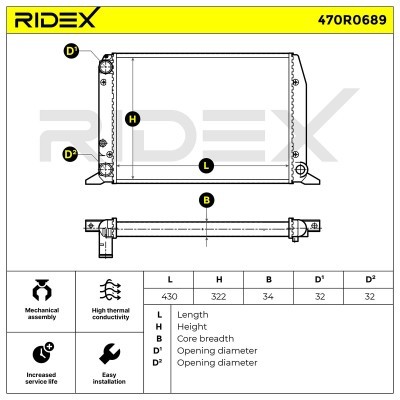 Chłodnica RIDEX 470R0689 470R0689 - foto 5